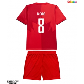 Kanada Ismael Kone #8 Dětské Domácí dres komplet MS 2026 Krátký Rukáv (+ trenýrky)